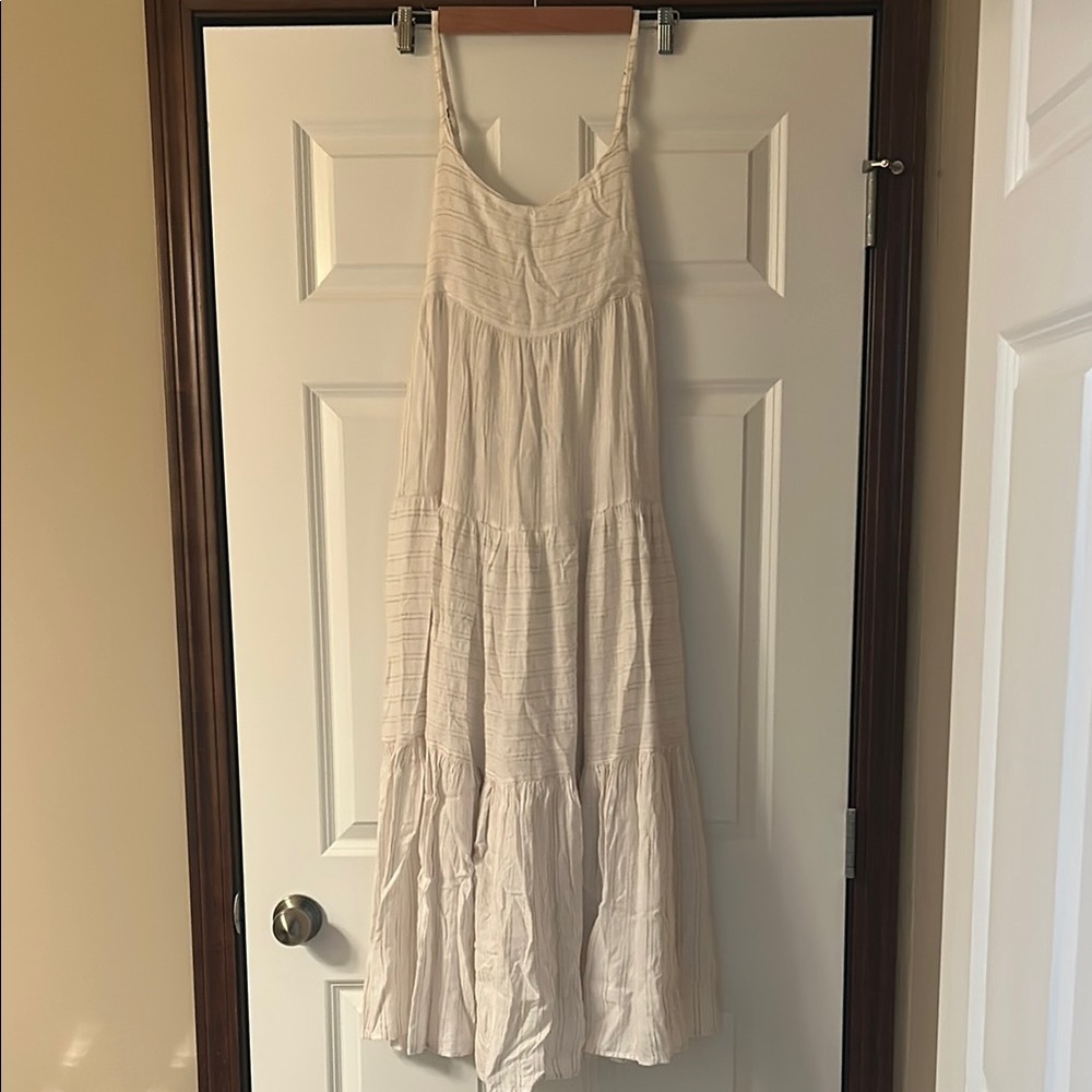 L*Space Cream Sleeveless Maxi Sundress